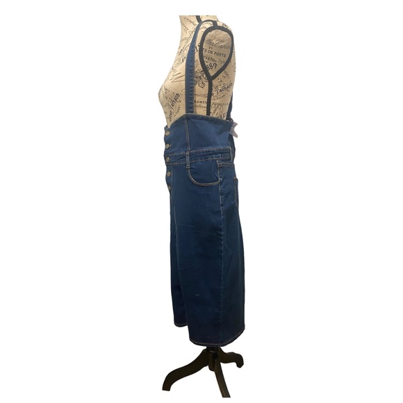 Denim overall dress - Picture 3 of 4